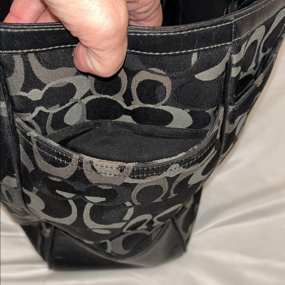 Coach Black and Gray Signature Baby Bag - Picture 12 of 14